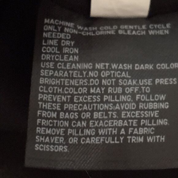 Uniqlo Women's Stretch Double Face Pullover Pleated Back Modal Black Size Medium - Picture 16 of 16